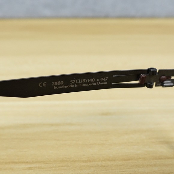 OVVO OPTICS 2880 C447 BROWN GUNMETAL AUTHENTIC FRAMES EYEGLASSES 52-18-140 - Picture 8 of 11